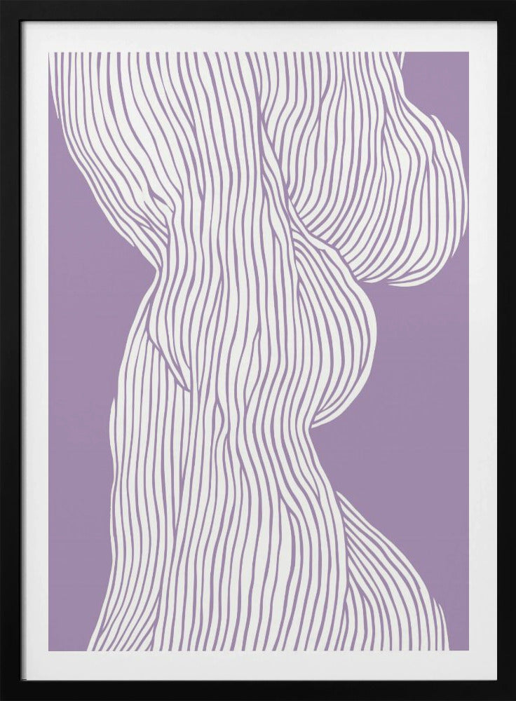 Geschwungene Linien fließen | Poster