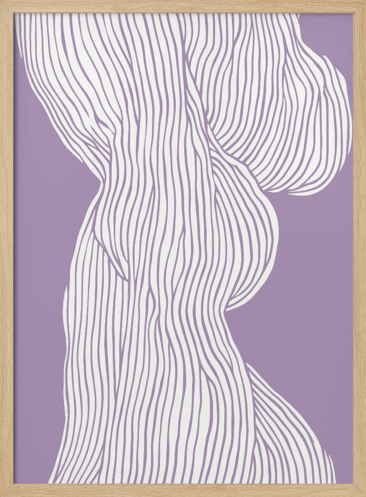 Geschwungene Linien fließen | Poster