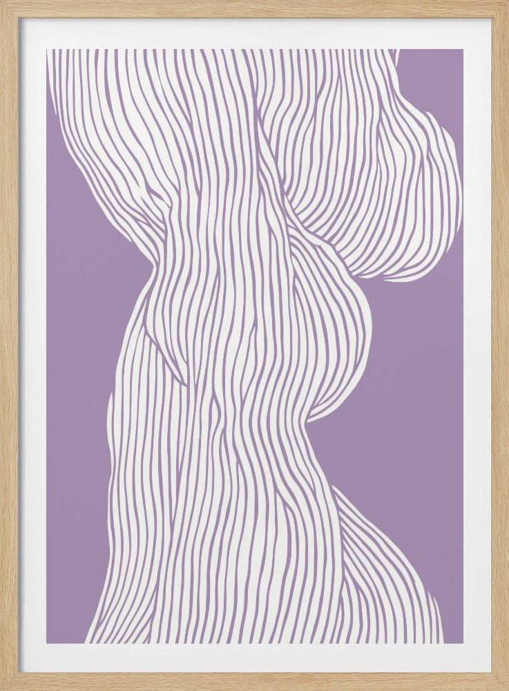 Geschwungene Linien fließen | Poster