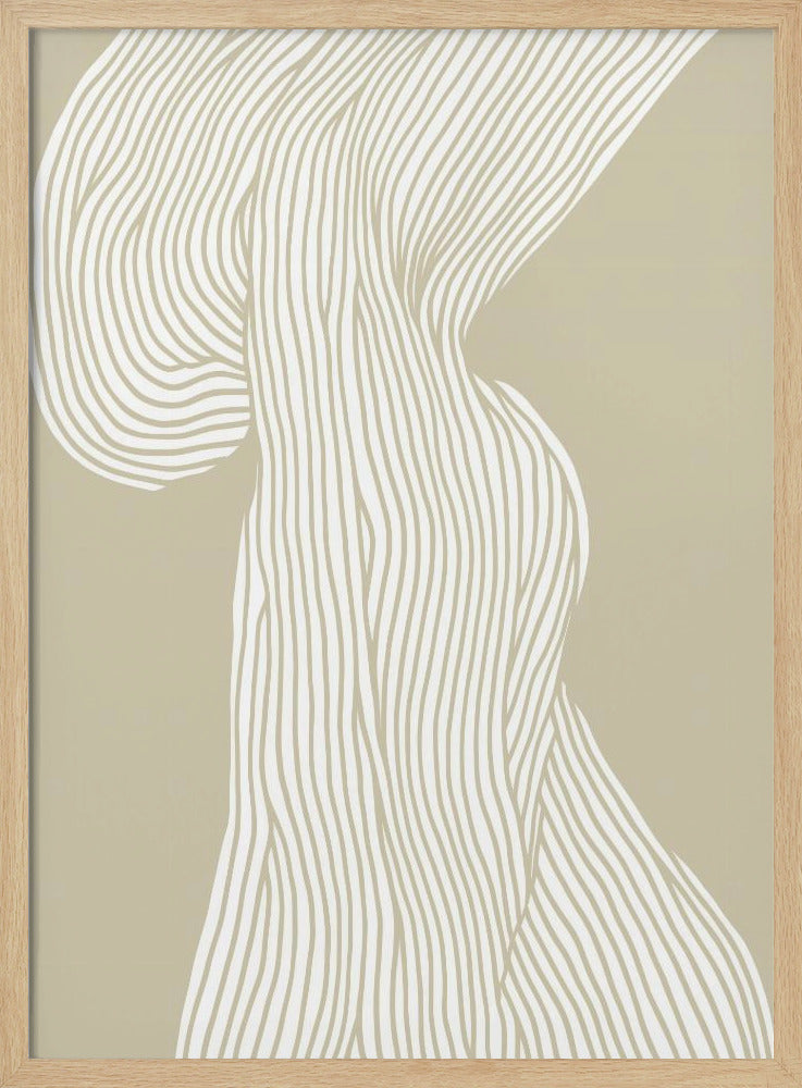 Fließende Linien Leinwand | Poster