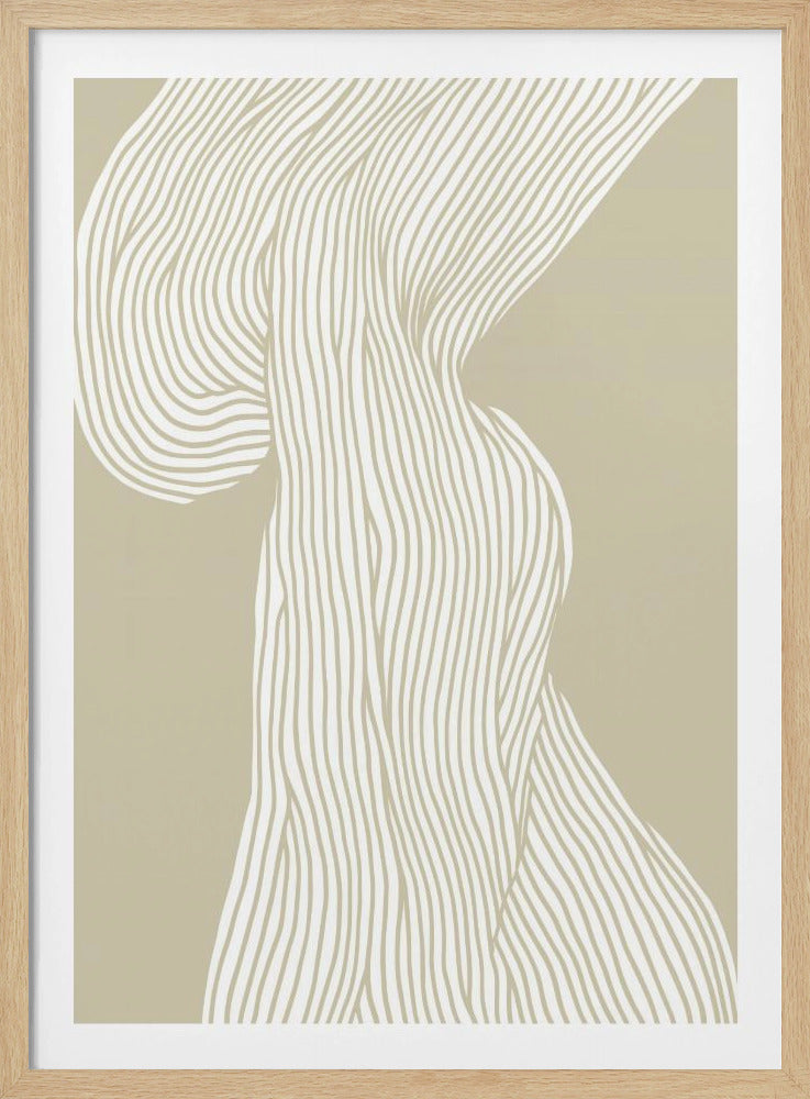 Fließende Linien Leinwand | Poster