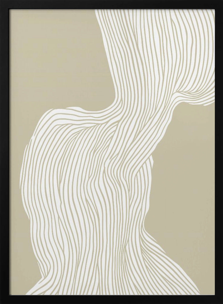 Fließende Linienlandschaft | Poster