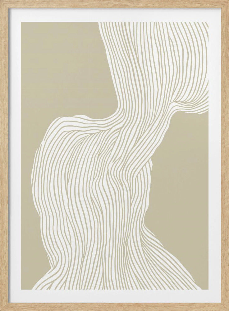 Fließende Linienlandschaft | Poster
