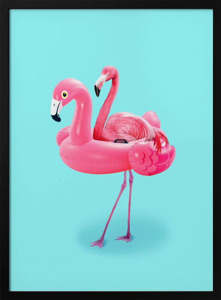 Flamingo im Resort | Poster