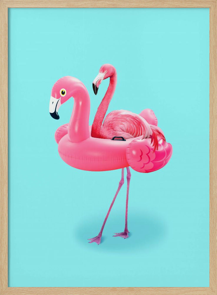 Flamingo im Resort | Poster