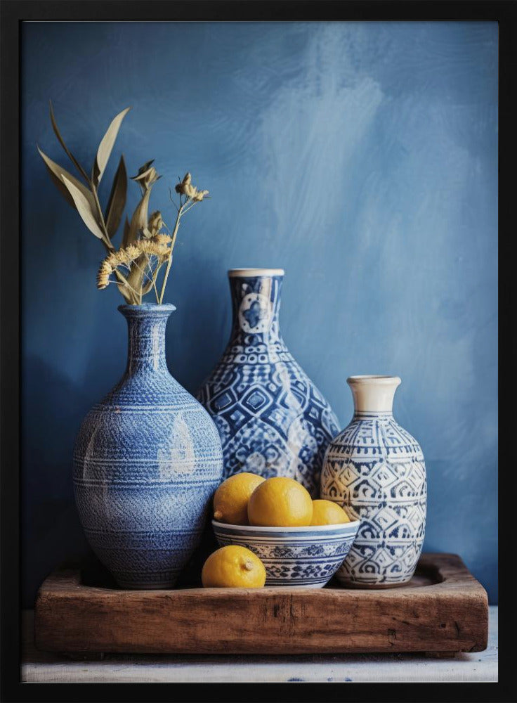 Blue Harmony Still Life | Poster