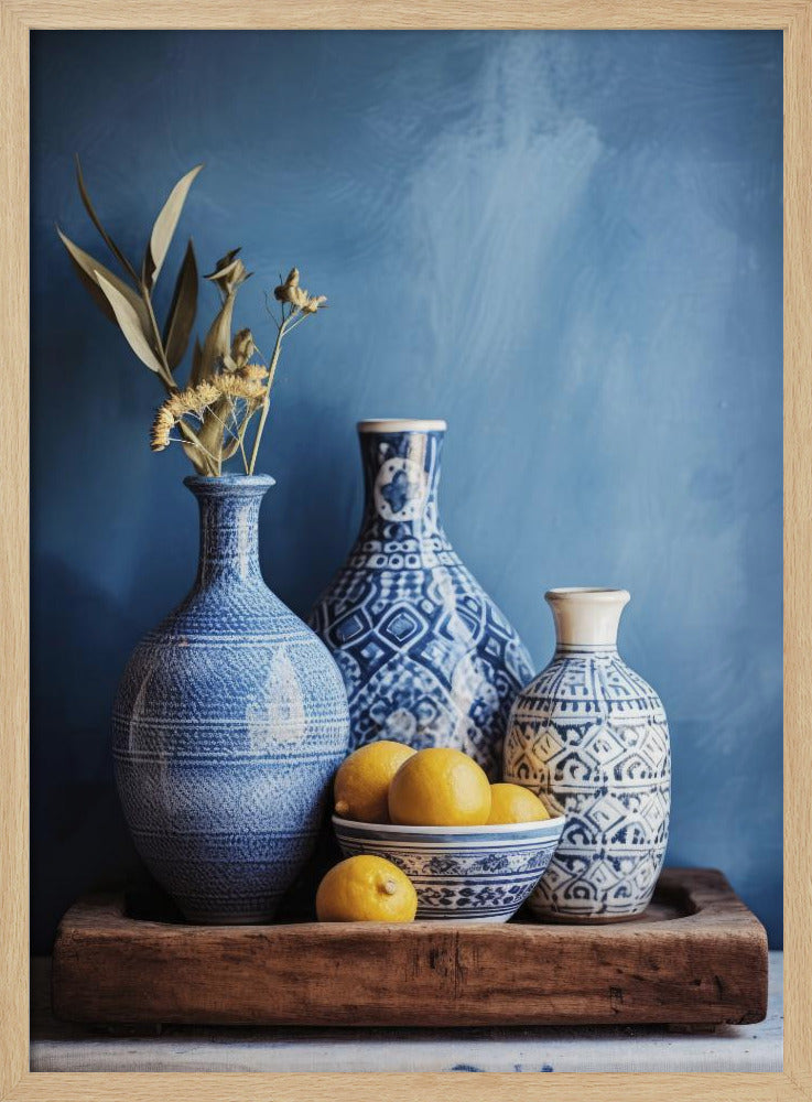 Blue Harmony Still Life | Poster