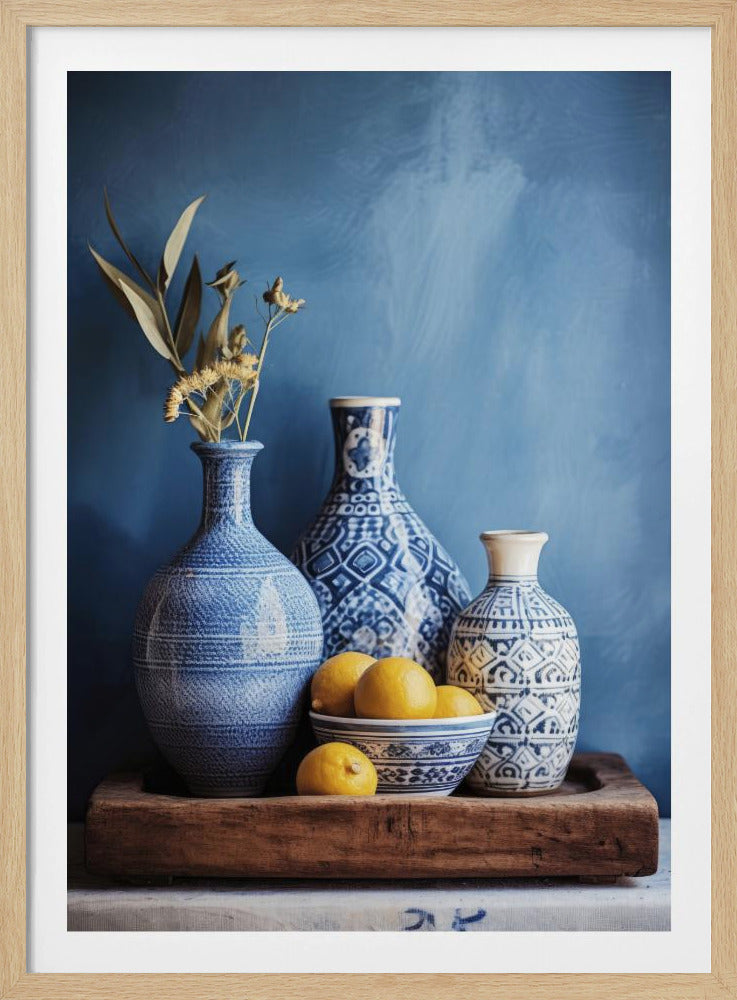 Blue Harmony Still Life | Poster