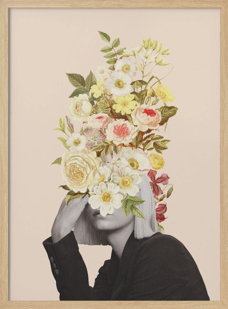 Weißer Blumenstrauß | Poster