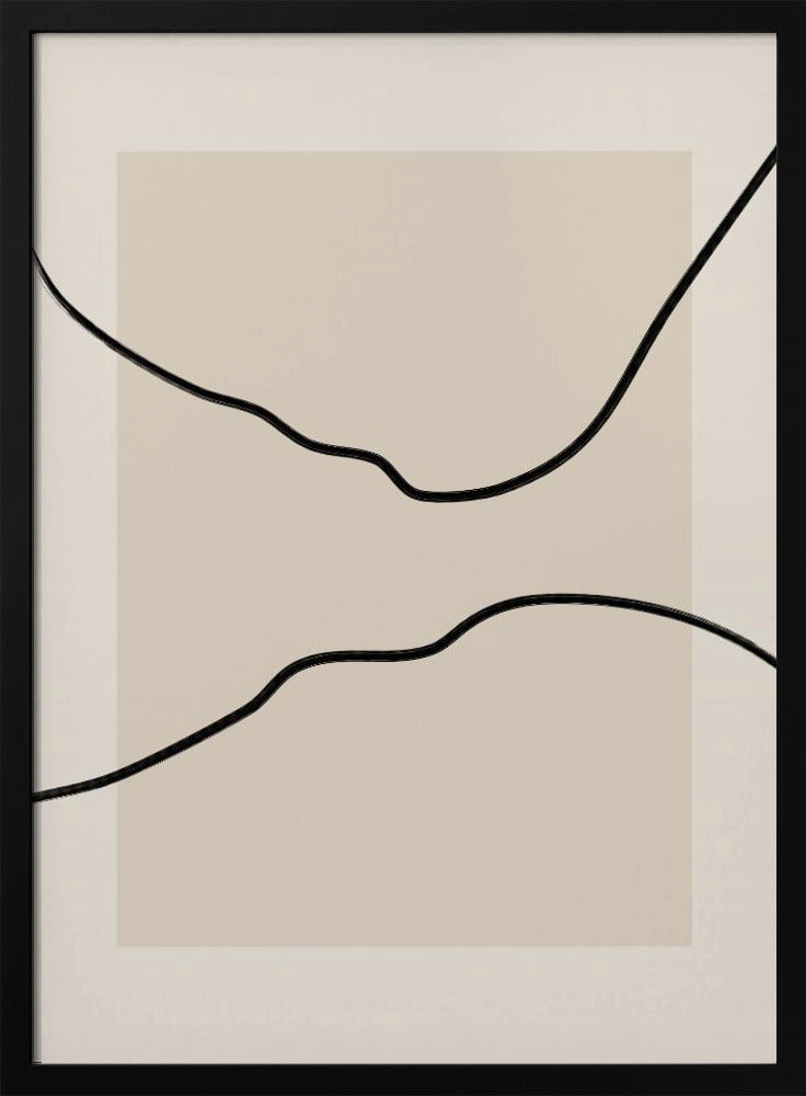 Weiche abstrakte Linienkunst | Poster
