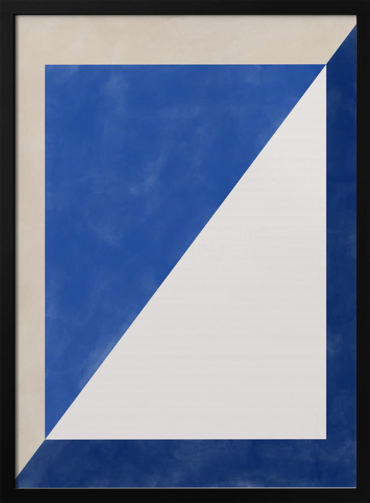 Blaues geometrisches Spiel | Poster