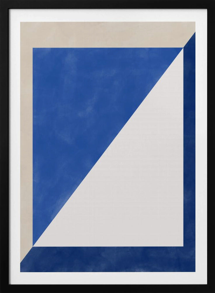 Blaues geometrisches Spiel | Poster