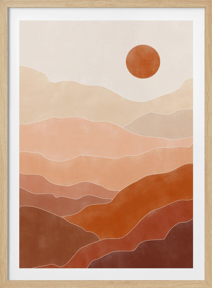 Sonnenaufgang in der Wüste | Poster
