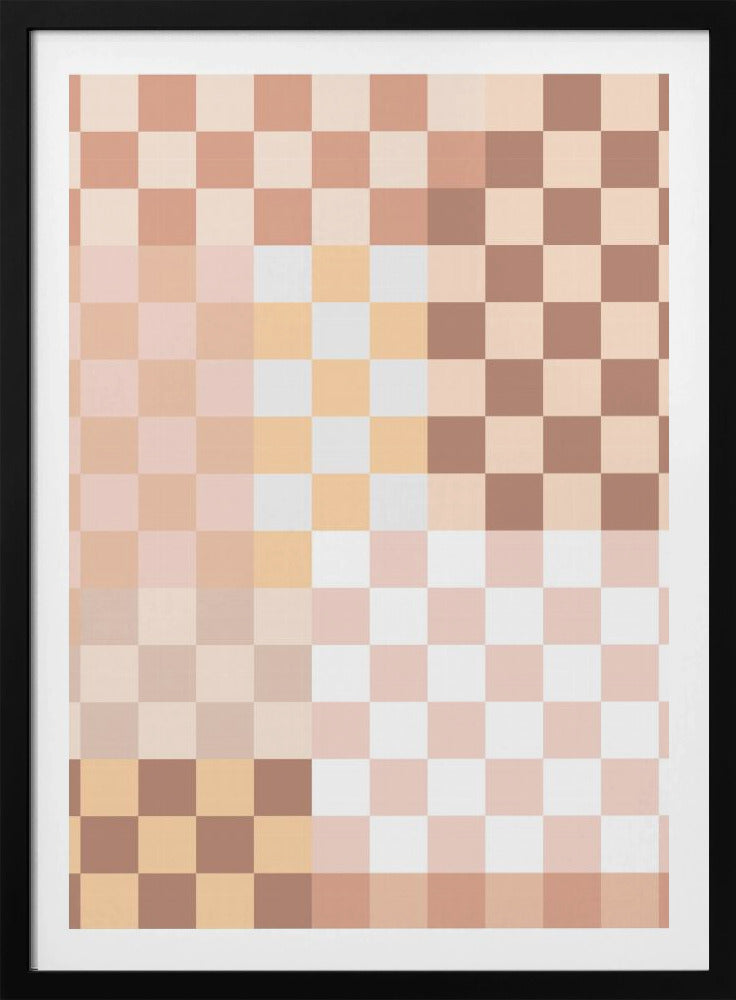Schachbrett-Harmonie | Poster