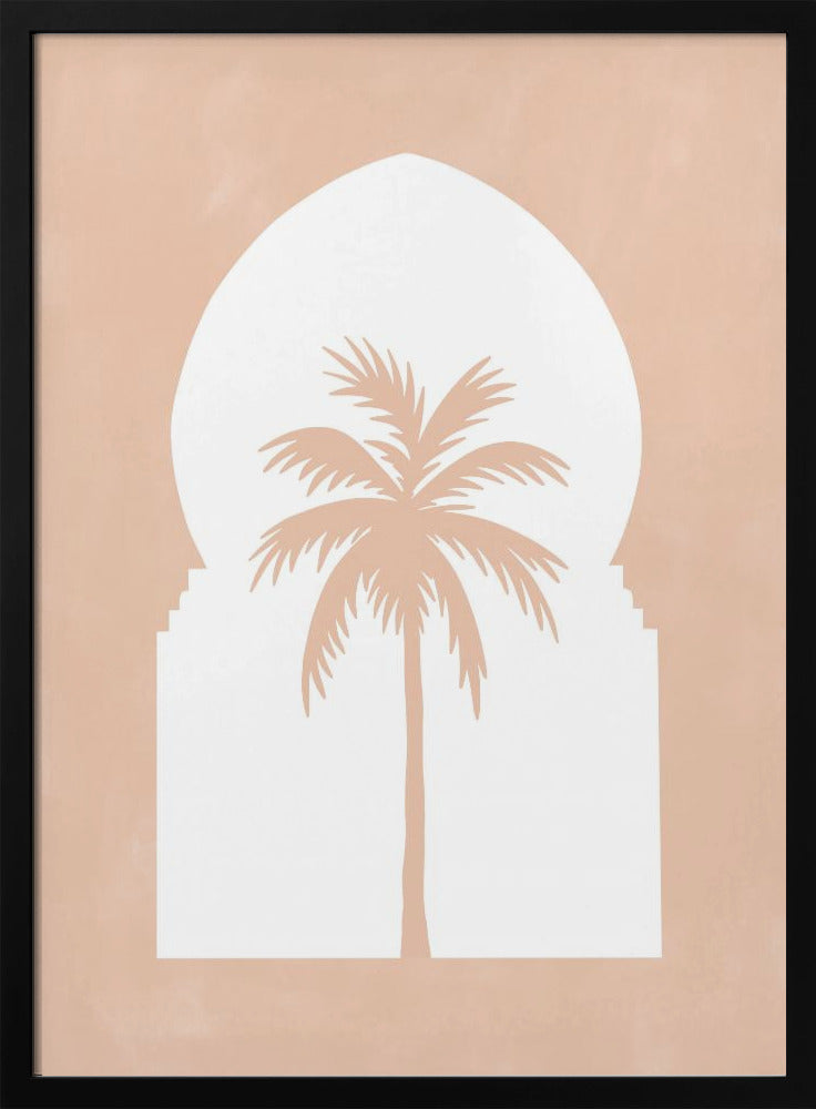 Palmen-Silhouette-Bogen | Poster