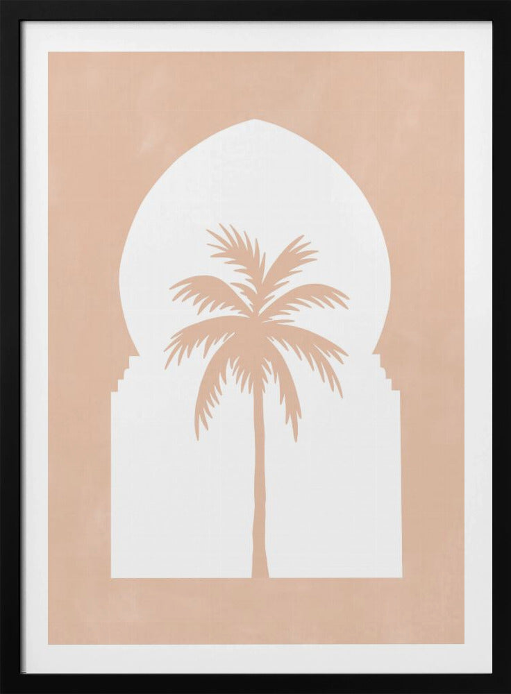 Palmen-Silhouette-Bogen | Poster