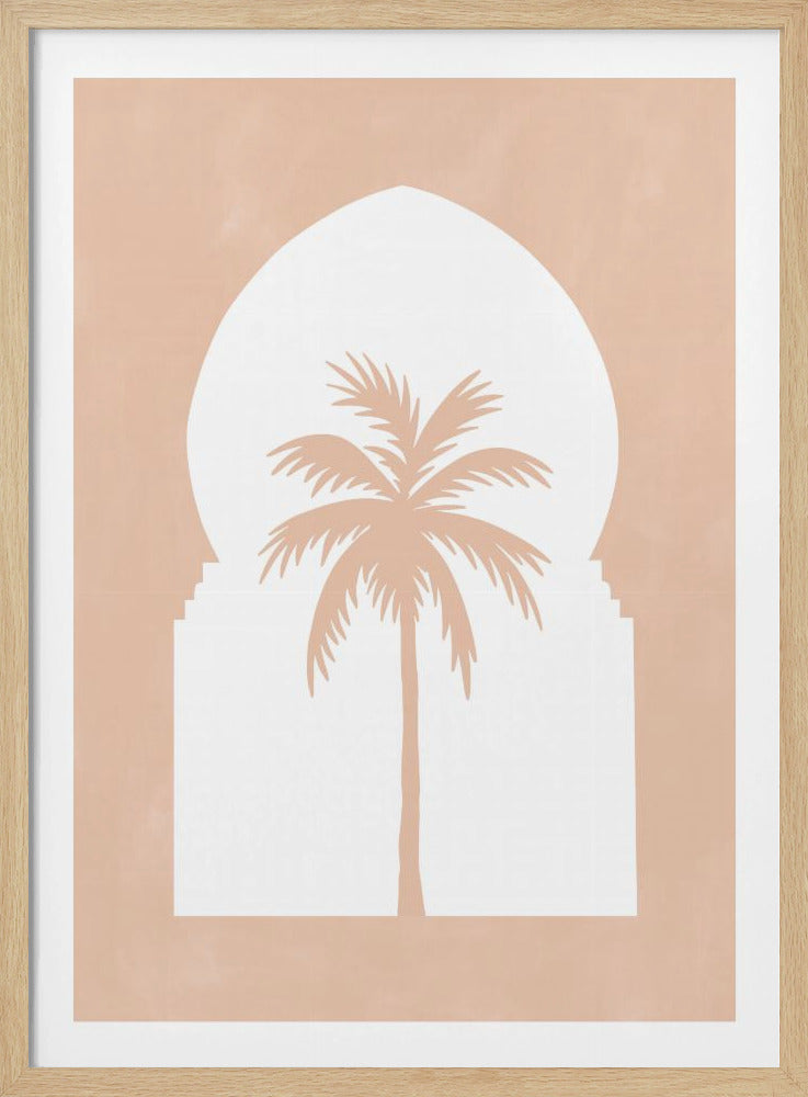 Palmen-Silhouette-Bogen | Poster