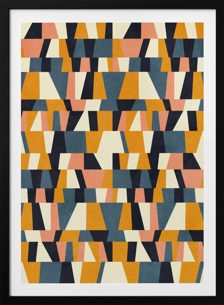 Regenbogen Plus Formen Blau Senf14 | Poster