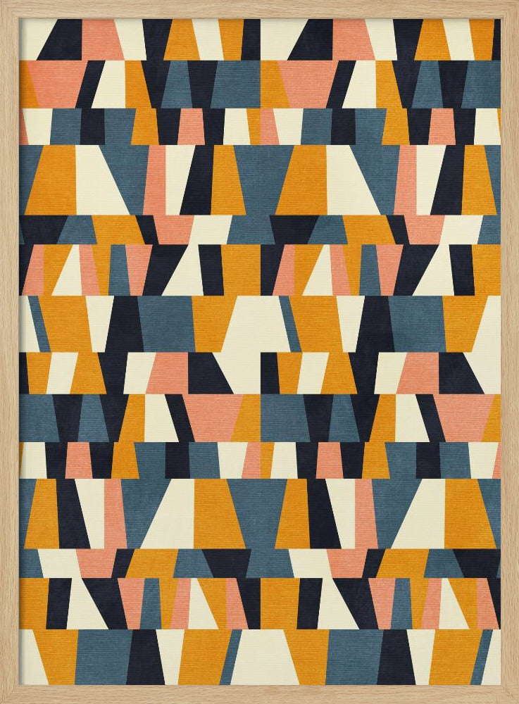 Regenbogen Plus Formen Blau Senf14 | Poster