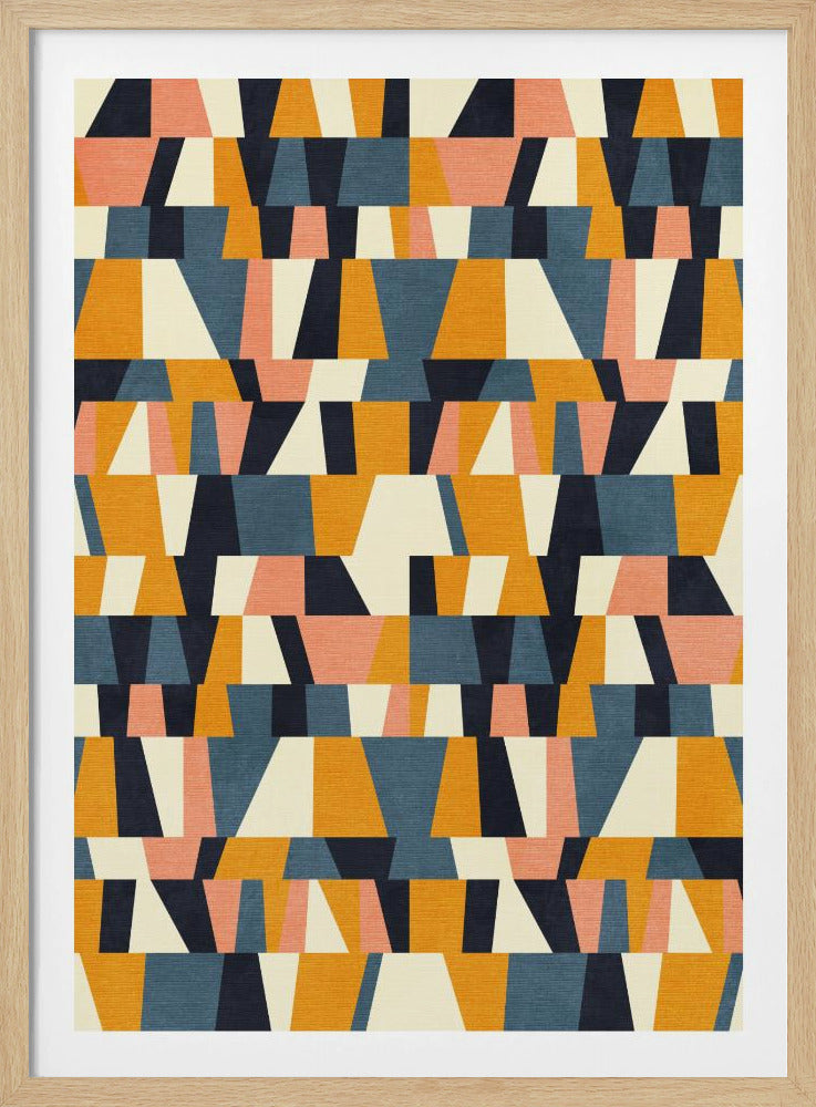 Regenbogen Plus Formen Blau Senf14 | Poster