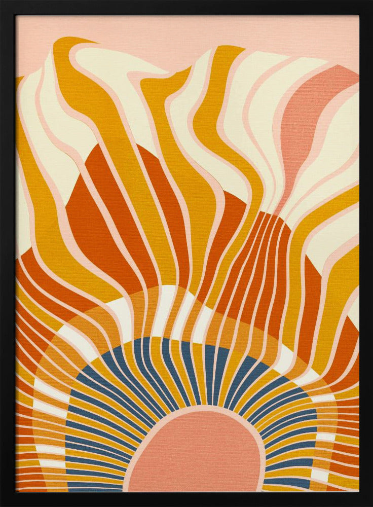 Regenbogen Plus Formen Blau Senf12 | Poster