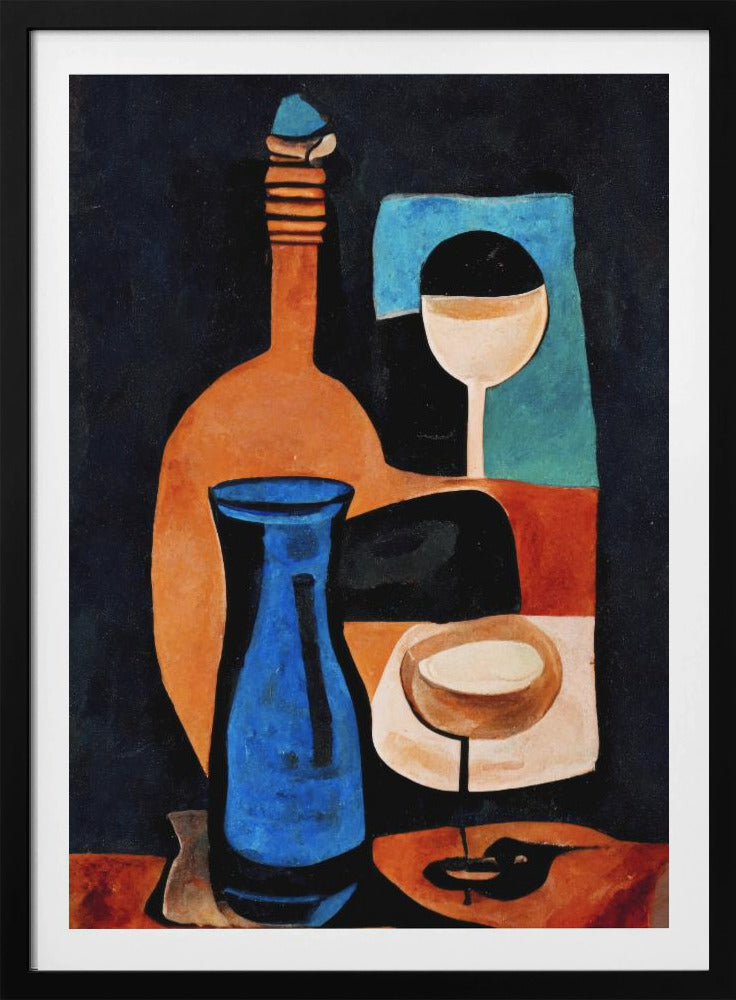Stillleben mit Wein | Poster
