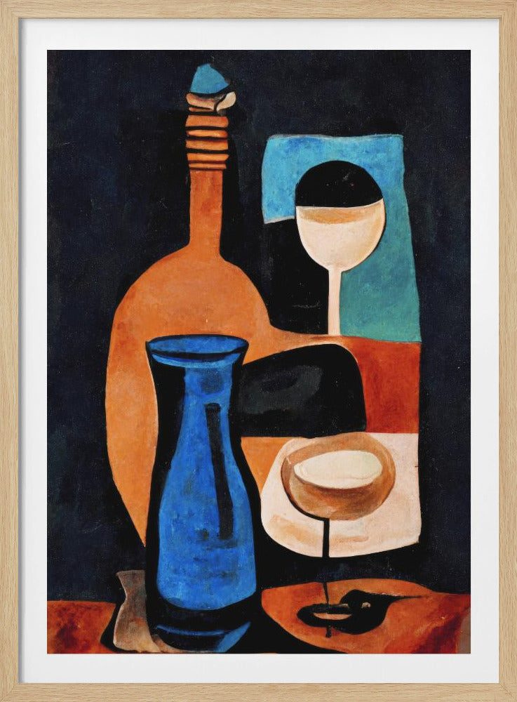 Stillleben mit Wein | Poster