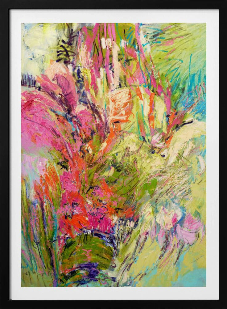 Expressionistisches buntes abstraktes Poster