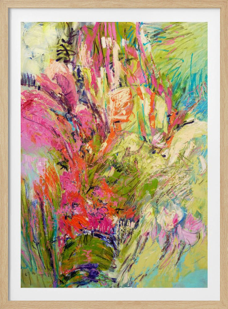 Expressionistisches buntes abstraktes Poster