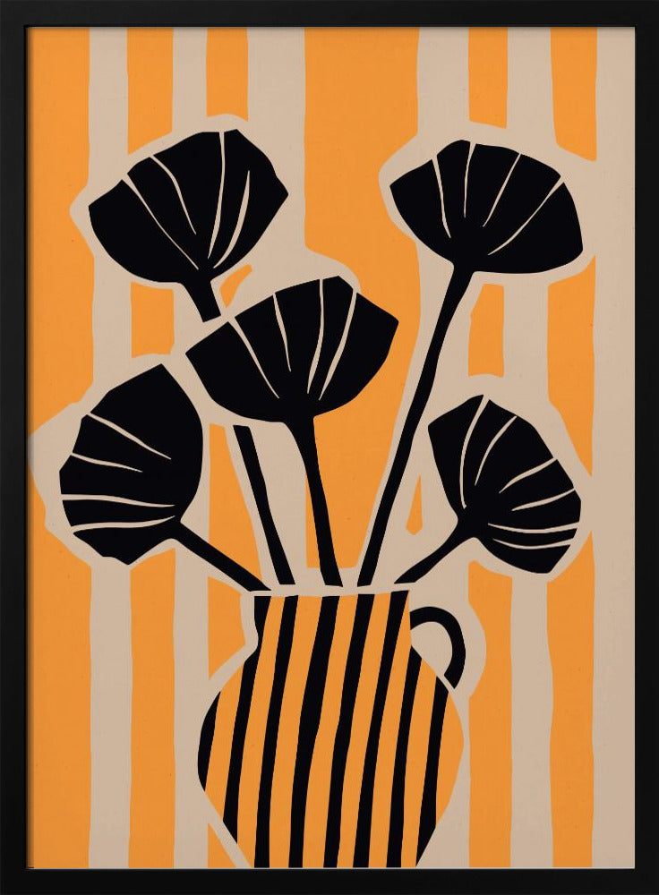 Kräftige Blumenstreifen | Poster