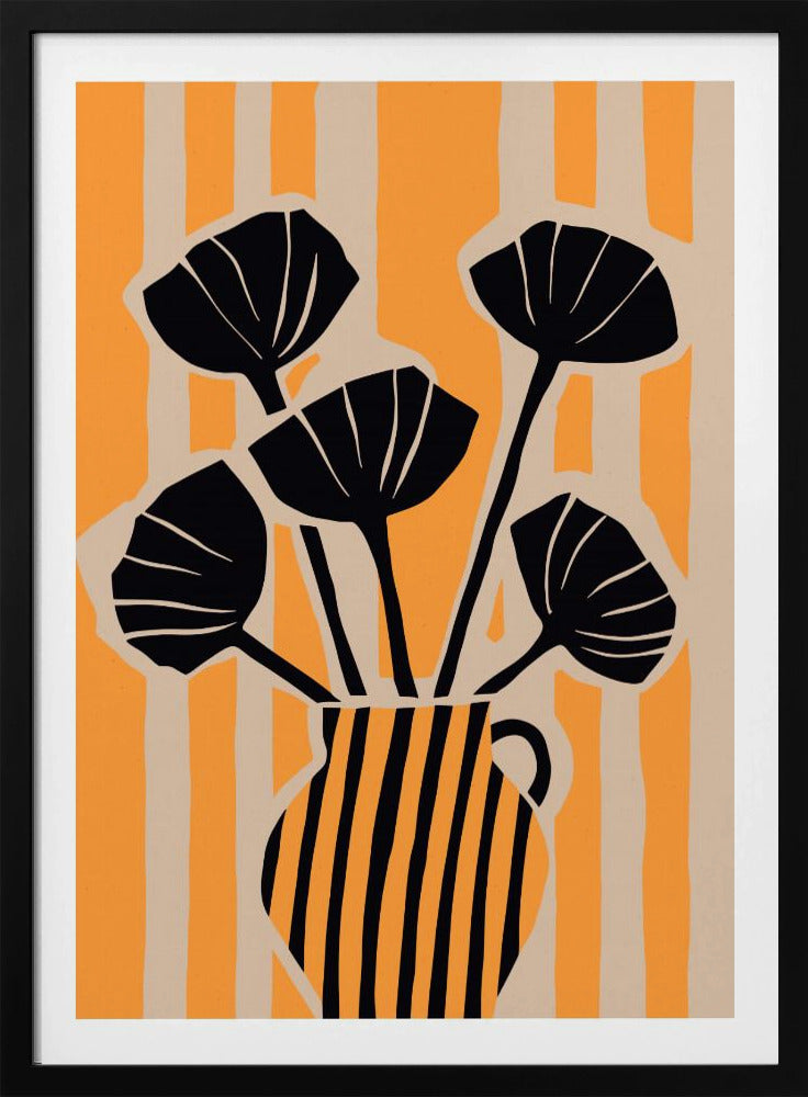 Kräftige Blumenstreifen | Poster