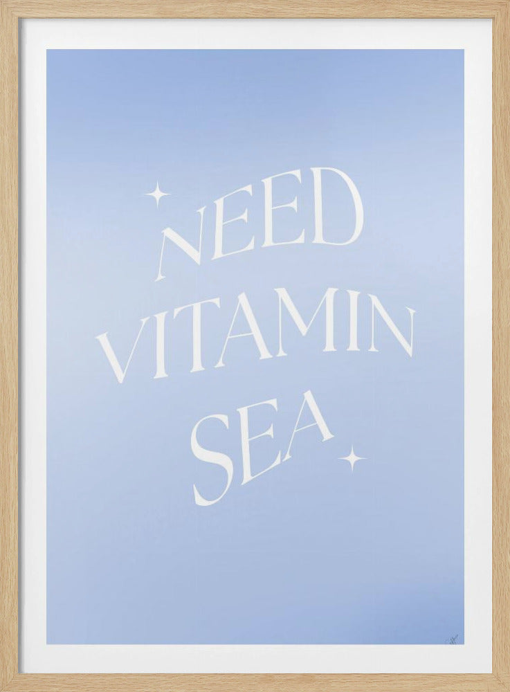 Brauche Vitamin Meer | Poster