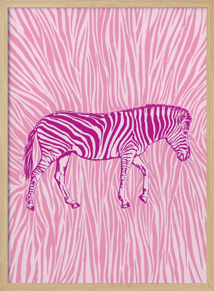 Afrikanisches Zebra mit auffälliger Tarnung | Poster