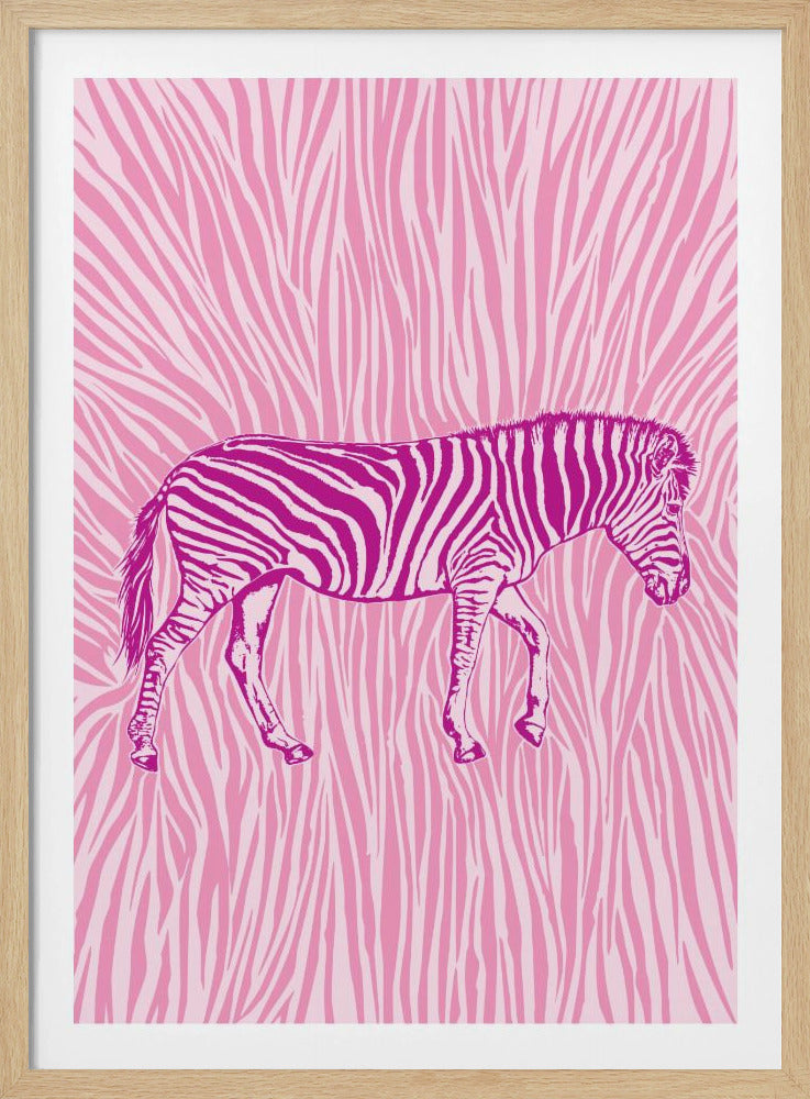 Afrikanisches Zebra mit auffälliger Tarnung | Poster
