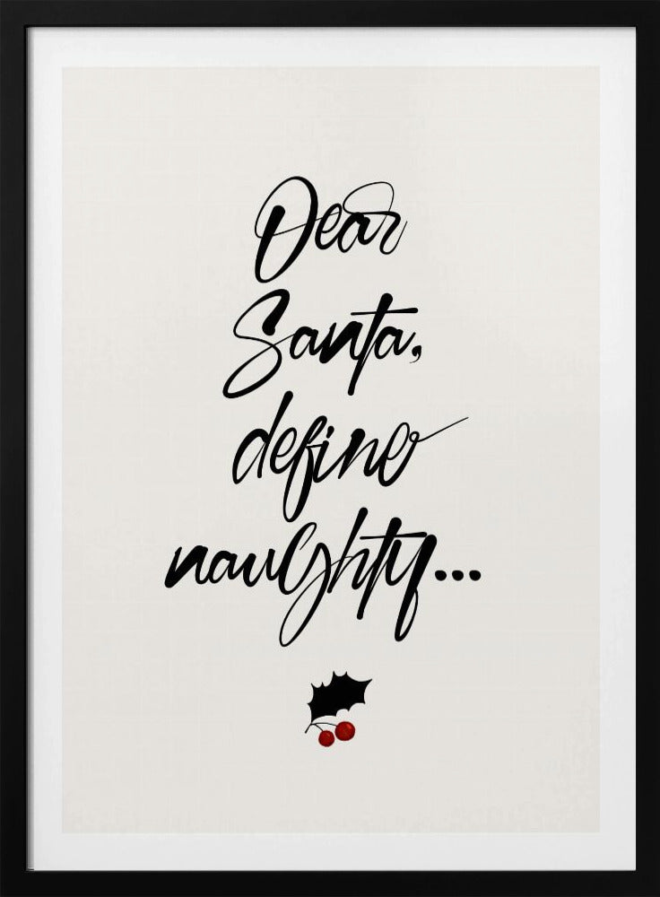 Lieber Weihnachtsmann | Poster