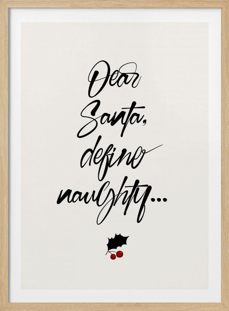 Lieber Weihnachtsmann | Poster