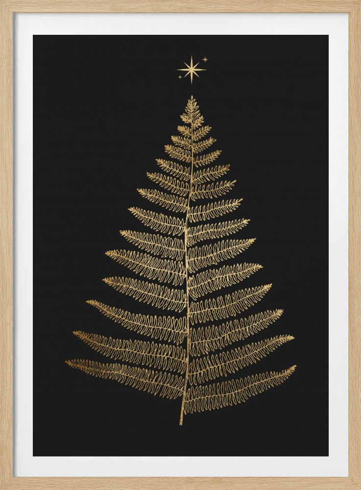 Hell leuchtend in der Weihnachtsnacht | Poster