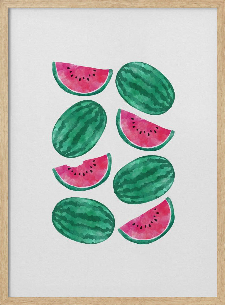 Wassermelonenmenge | Poster