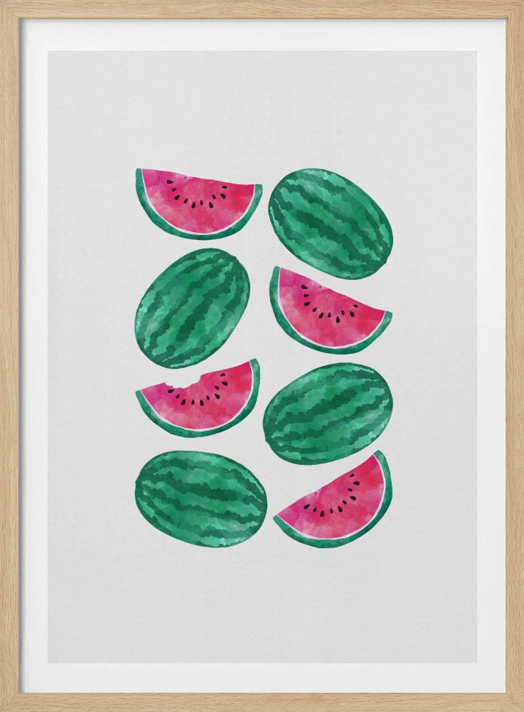 Wassermelonenmenge | Poster