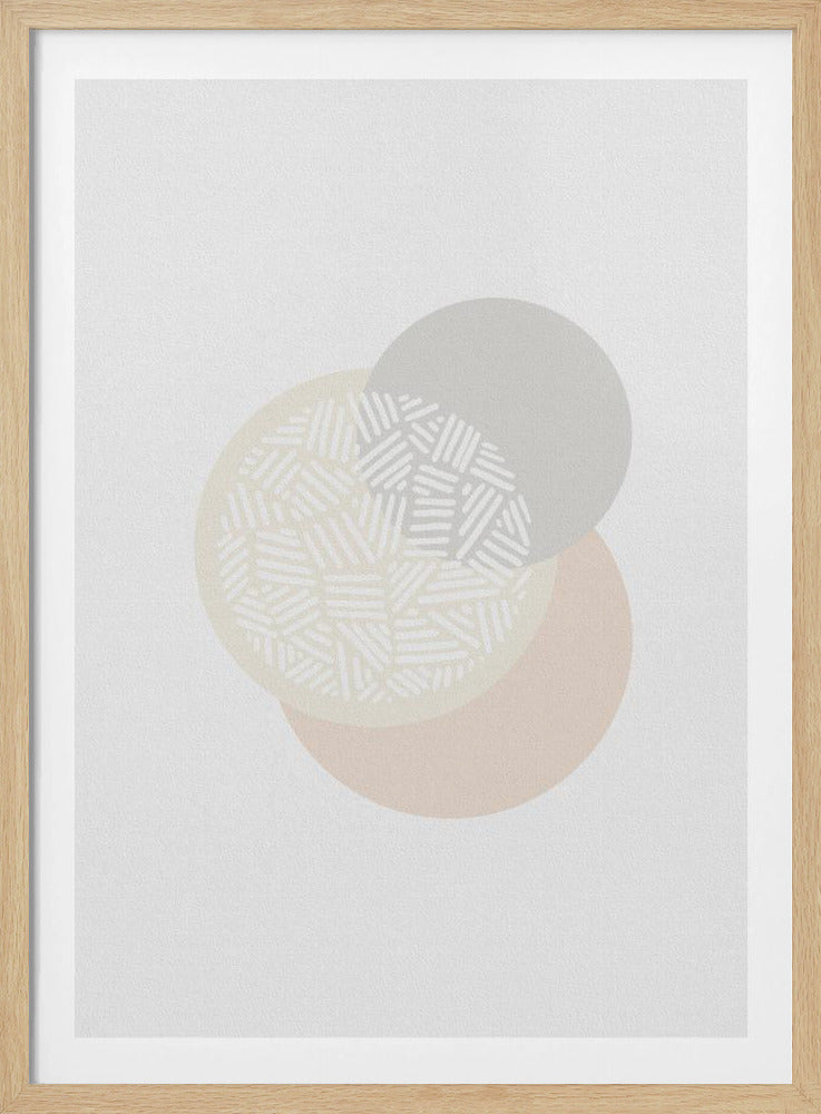 Geometrische gedämpfte Farben IV | Poster