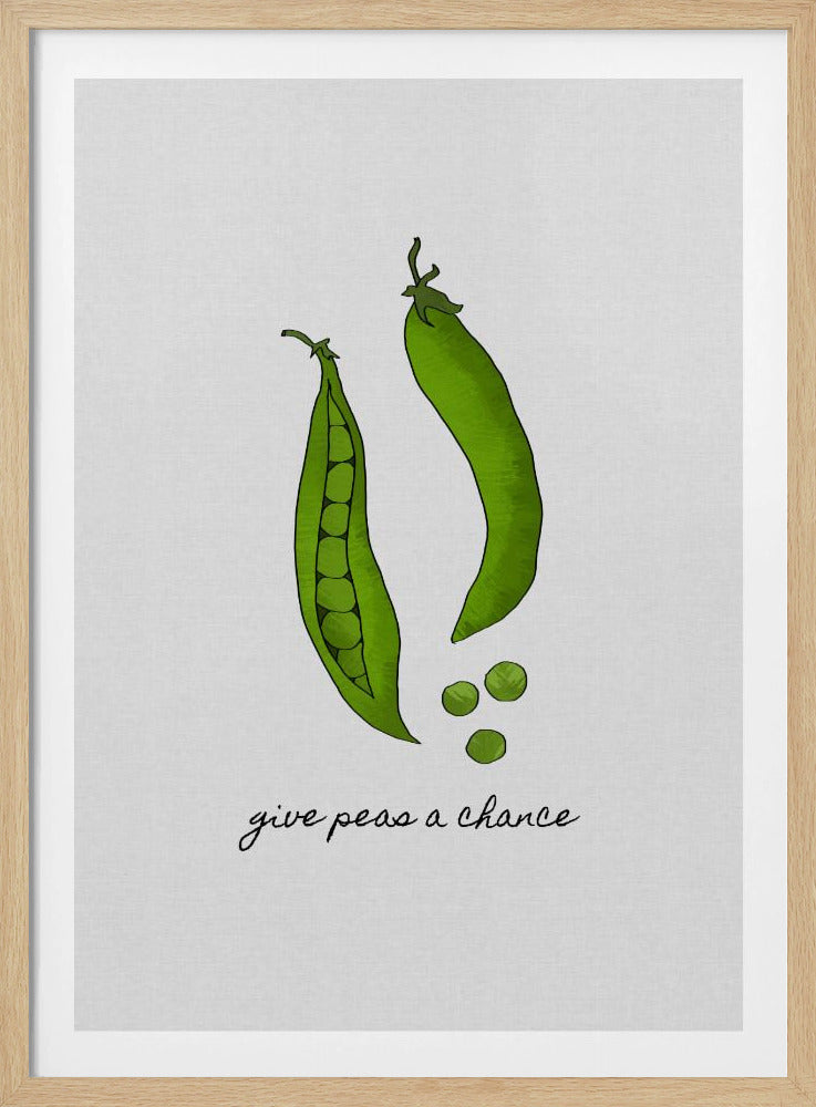 Gib Erbsen eine Chance | Poster