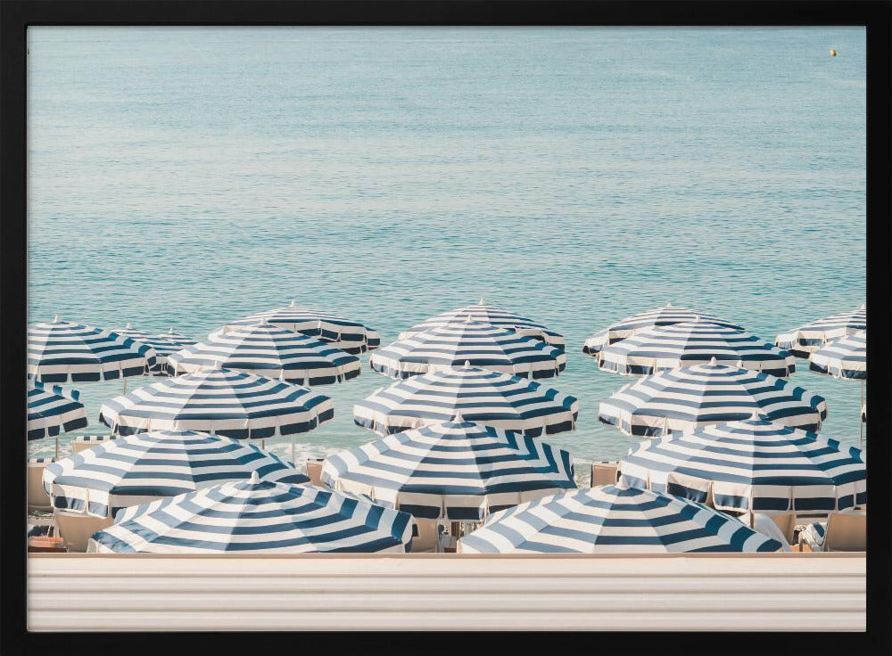 Gestreifte Strandschirme | Poster