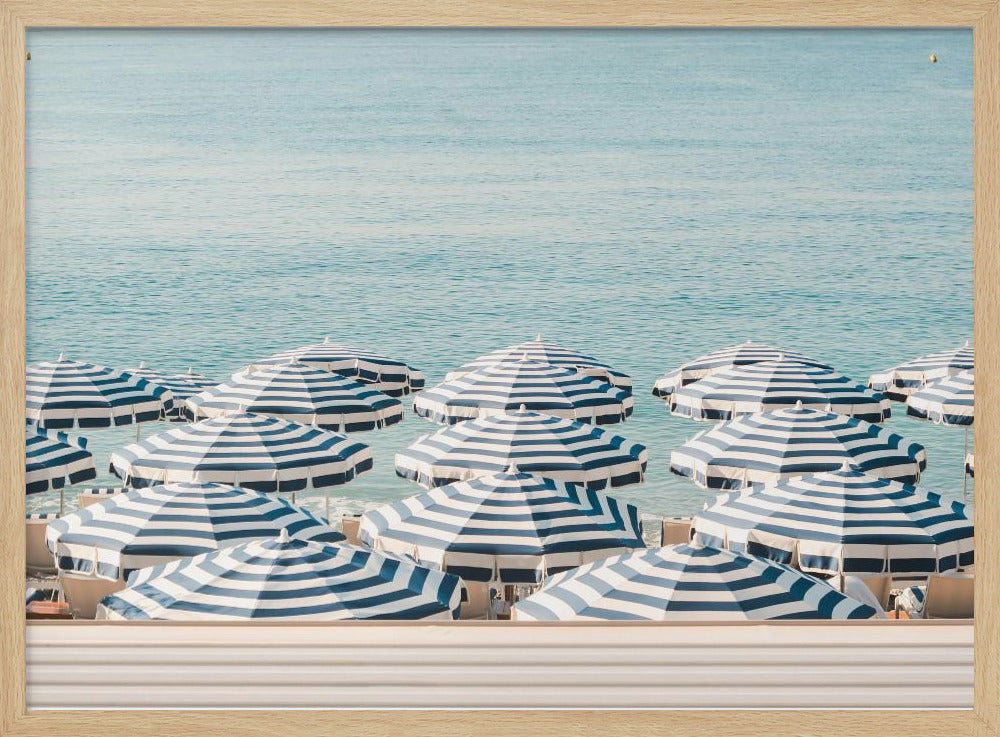 Gestreifte Strandschirme | Poster