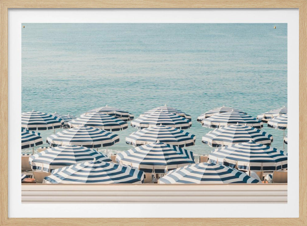 Gestreifte Strandschirme | Poster