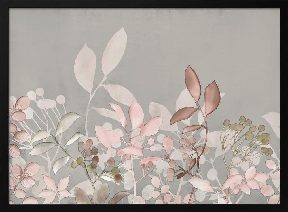 Aquarell Pastell Garten Rosa | Poster
