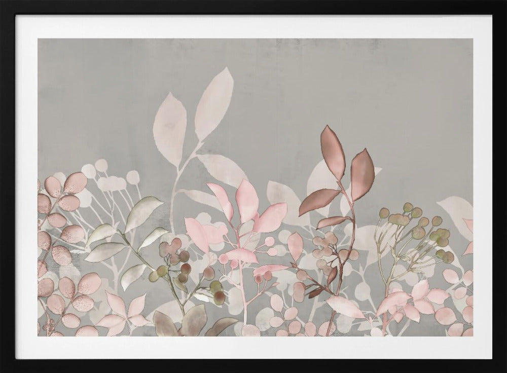 Aquarell Pastell Garten Rosa | Poster