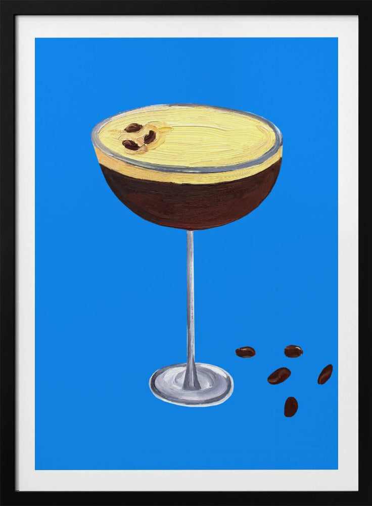 Espresso Martini Blau | Poster