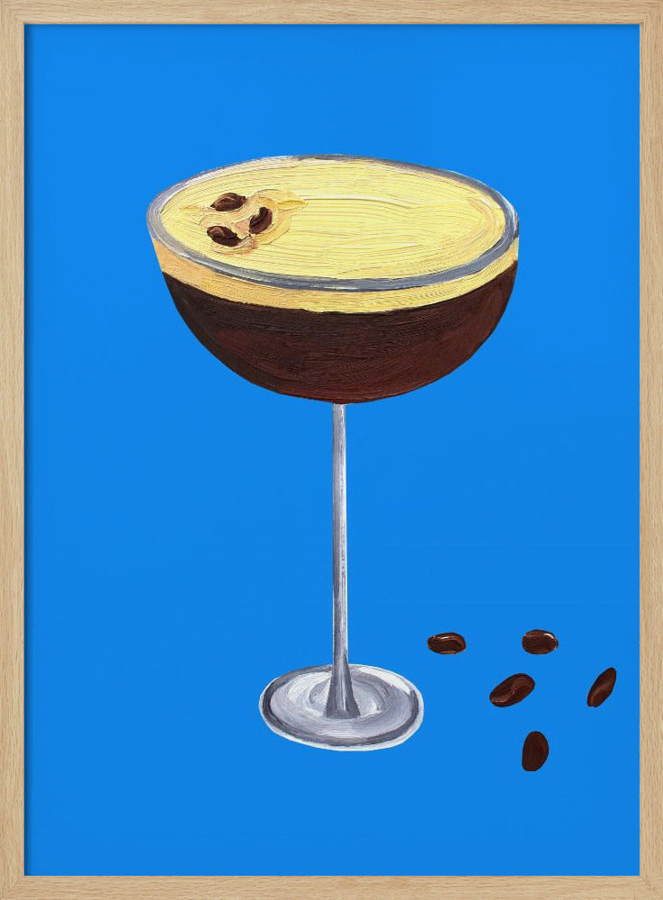 Espresso Martini Blau | Poster