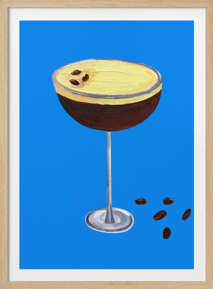 Espresso Martini Blau | Poster