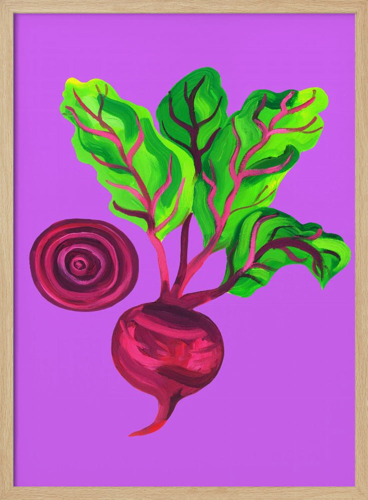 Rote-Bete-Wirbel Lila | Poster